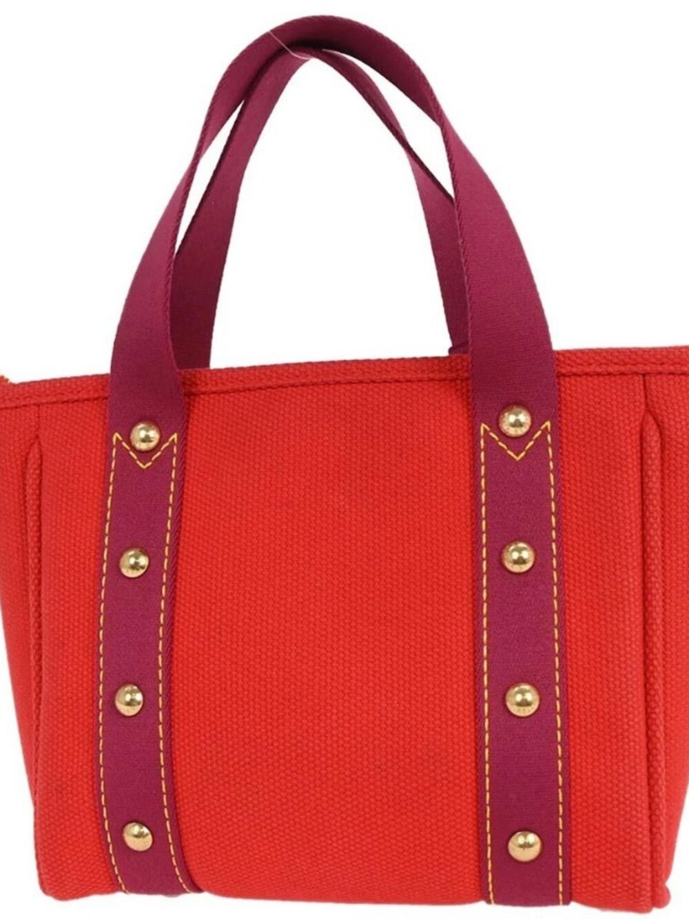 Louis Vuitton Red Purple Antigua Cabas PM Tote Bag M40037 FL0065 155728 - Picture 2 of 10